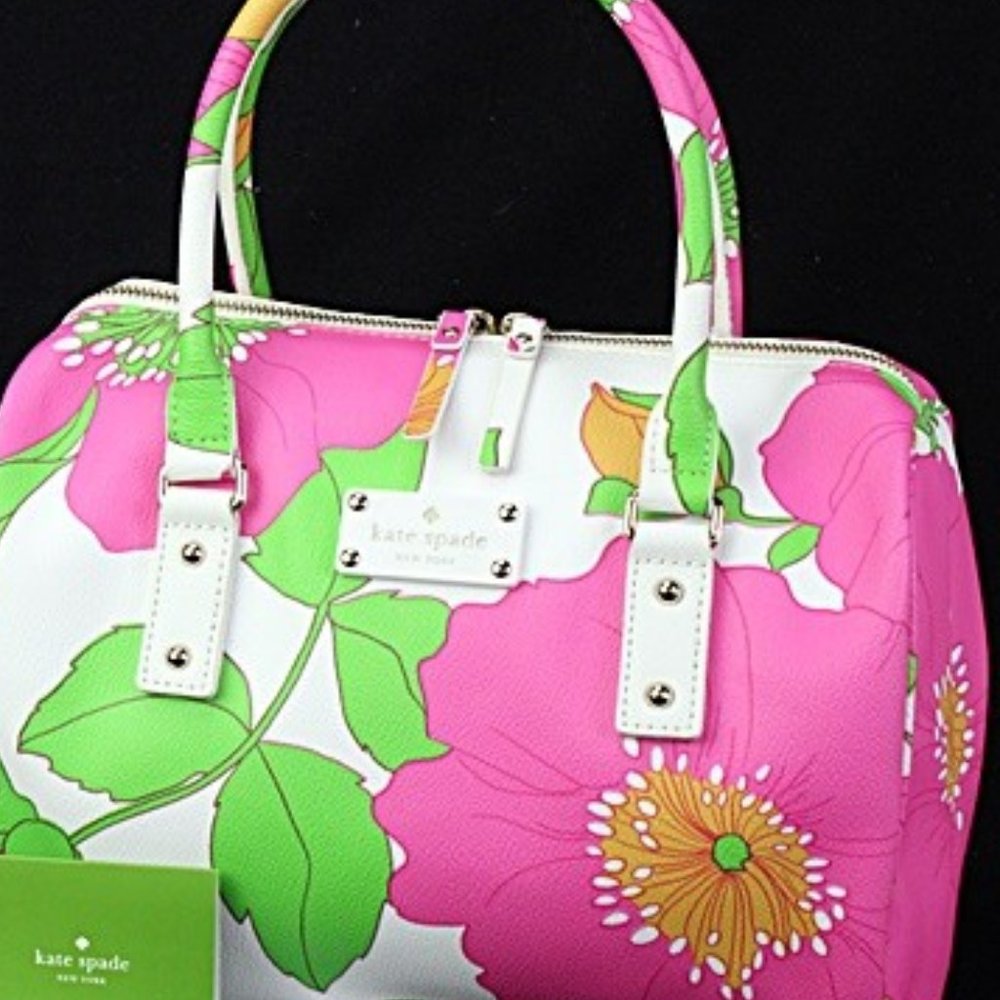Kate Spade Pink/White Floral Satchel
